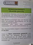 Gemeinde Eidenberg Reinigungskraft