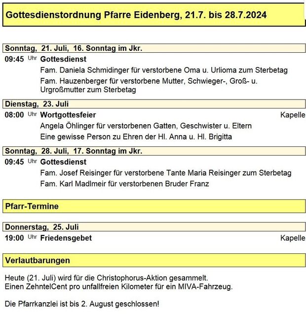 Pfarre Eidenberg 20240720