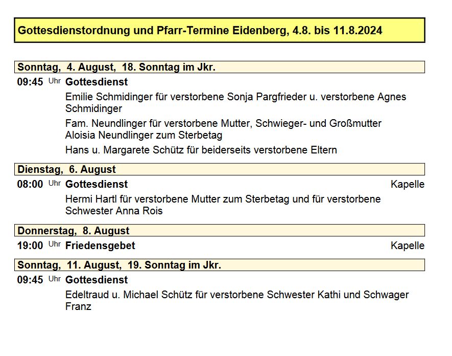 Pfarre Eidenberg 20240803