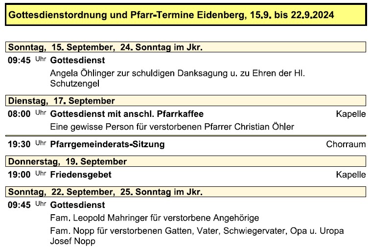 Pfarre Eidenben 20240915