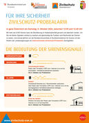 Plakat Zivilschutz Probealarm 2024
