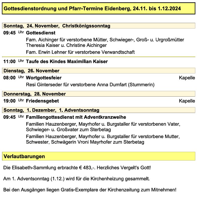 Pfarre Eidenberg 20241123