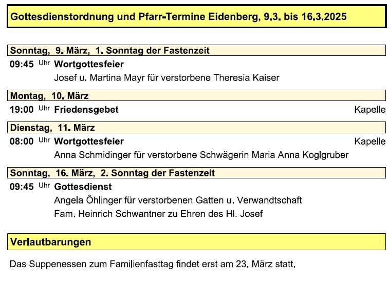 Pfarre Eidenberg 20250309